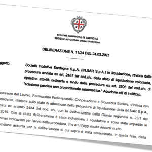 Deliberazione RAS N.11/23 del 23 marzo 2021