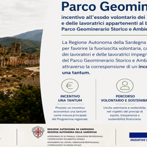 Avviso Parco Geominerario - immagine elaborata con IA